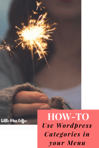 How to use categories in WordPress menu wordpress tutorial how to