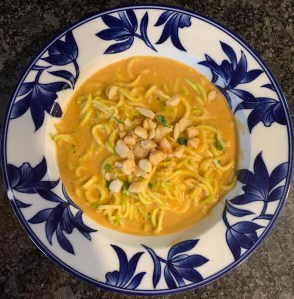 Keto Thai peanut sauce with zoodles